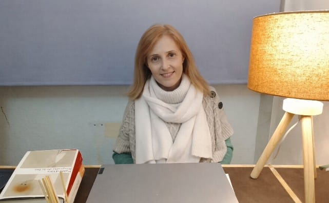 Raquel Martínez en la consulta de psicología